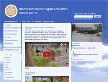 Tablet Screenshot of montessoribarnehagen-solsikken.no